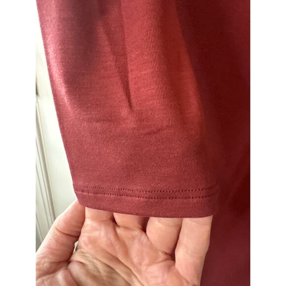 Reformation Tommie Knit Maxi Dress NWT Wine Red Long Sleeve M - Picture 6 of 10